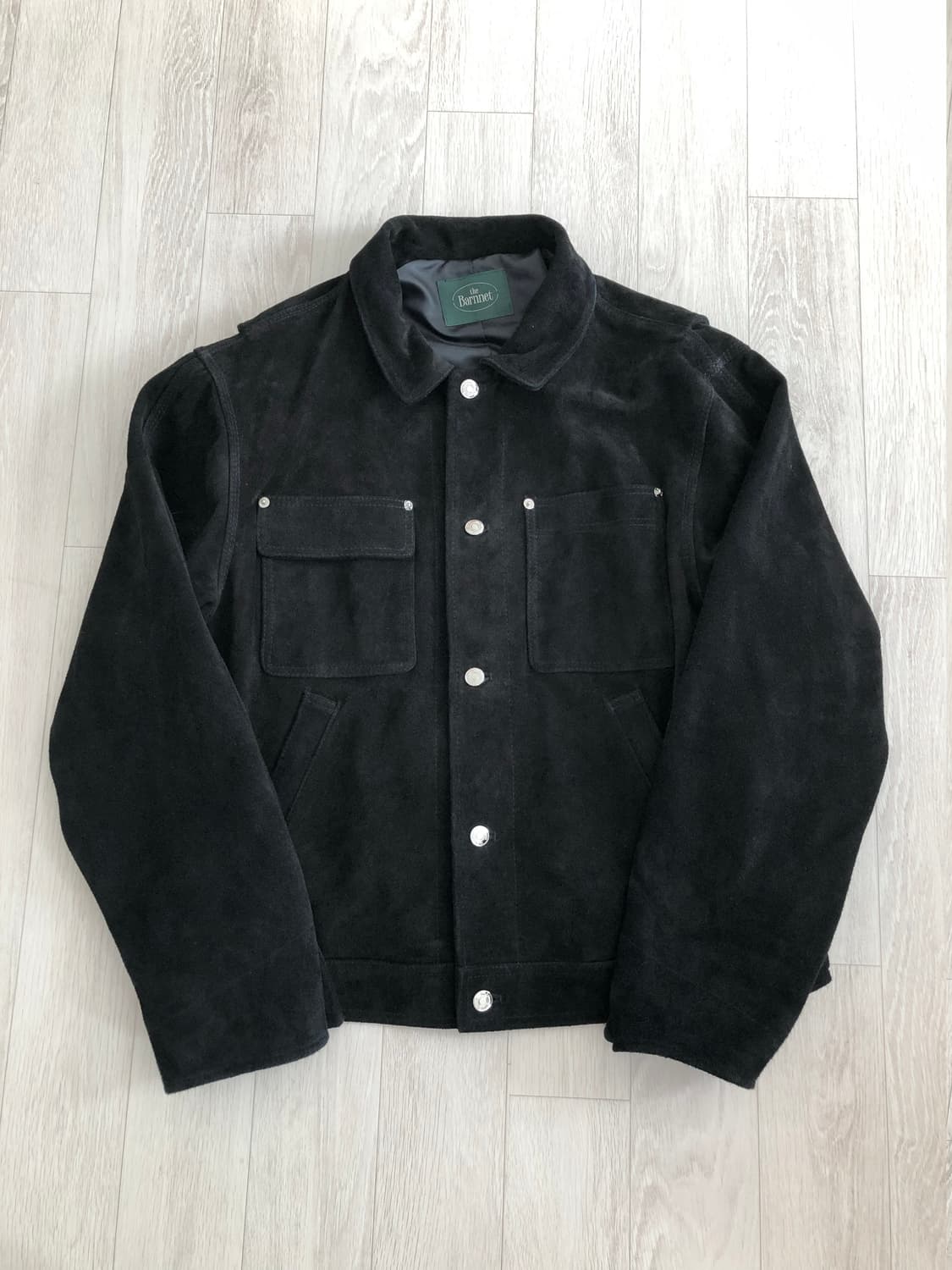 더바넷 카프 스웨이드 블랙 자켓 상품이미지1