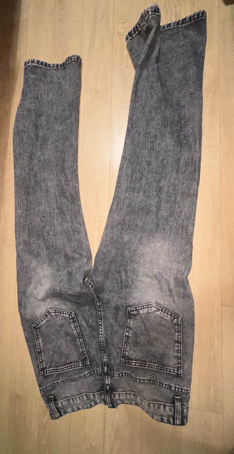 Vintage Washed Black Denim Jeans 상품이미지4