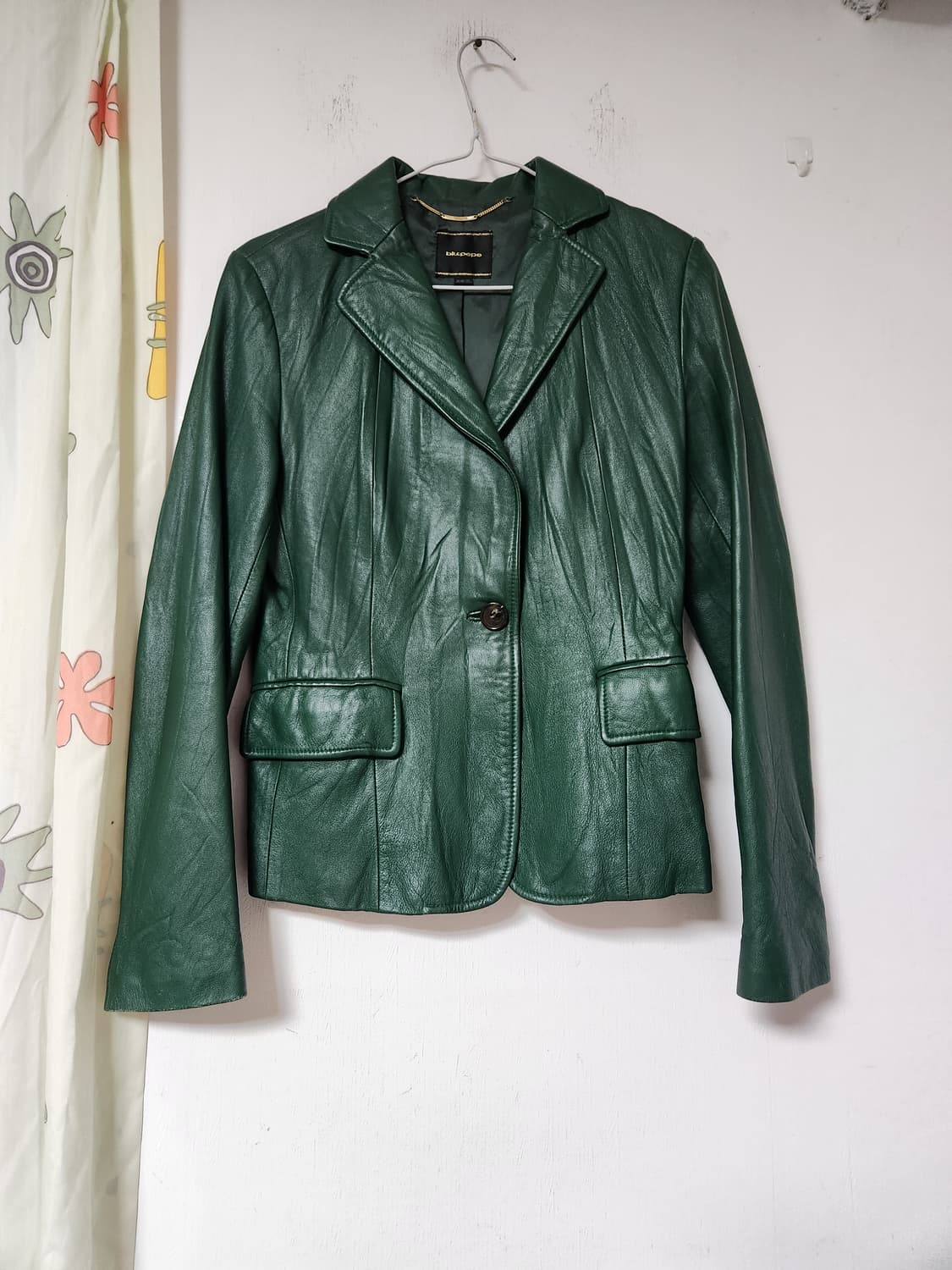 블루페페 녹색 양가죽자켓 88-98-160 상품이미지1