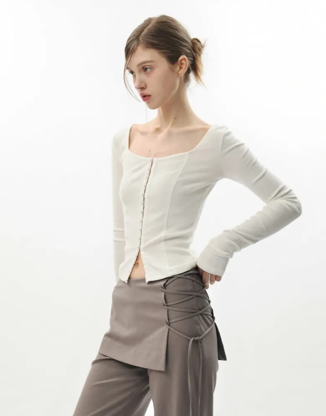 페인오어플레져 RIRI TOP 그레이 상품이미지2