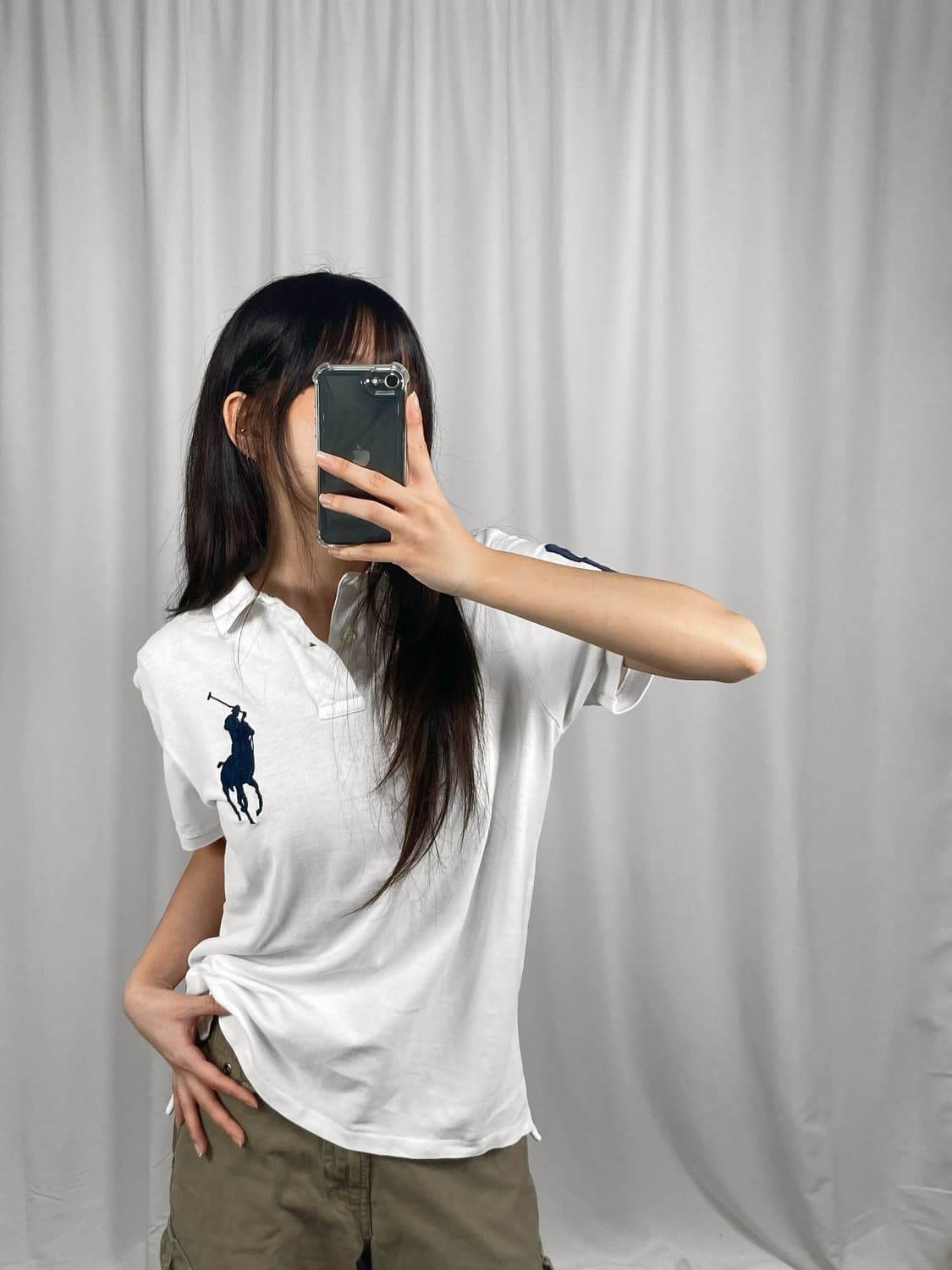 폴로 빅포니 화이트 카라 반팔 상품이미지1