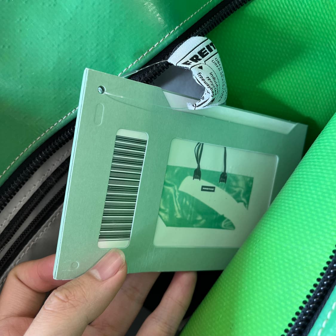 프라이탁 정품 그린 구형 쿠퍼 백 상품이미지8