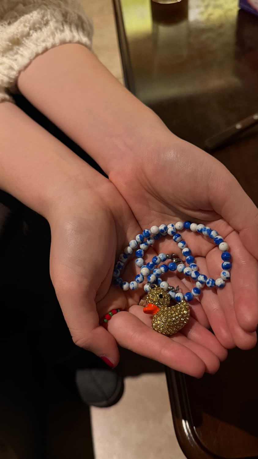 [핸드메이드] 오리 비즈목걸이 (무료배송) 상품이미지4