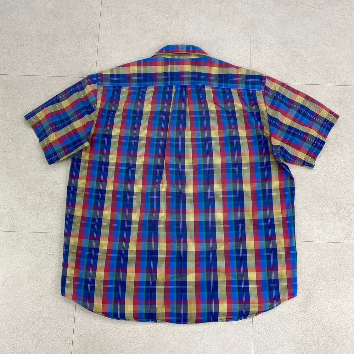 90s 스투시 포켓 체크 하프 셔츠 (103) 상품이미지3