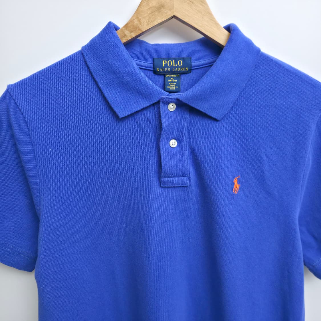 [S] 폴로 랄프로렌 블루 반팔 폴로셔츠 상품이미지2