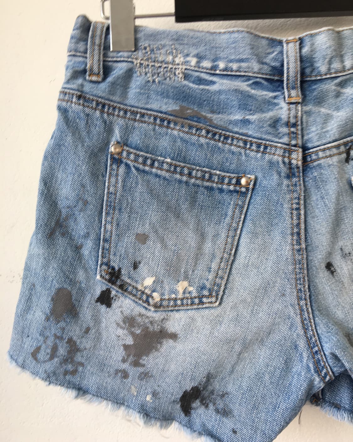 Damage painted point short 상품이미지4