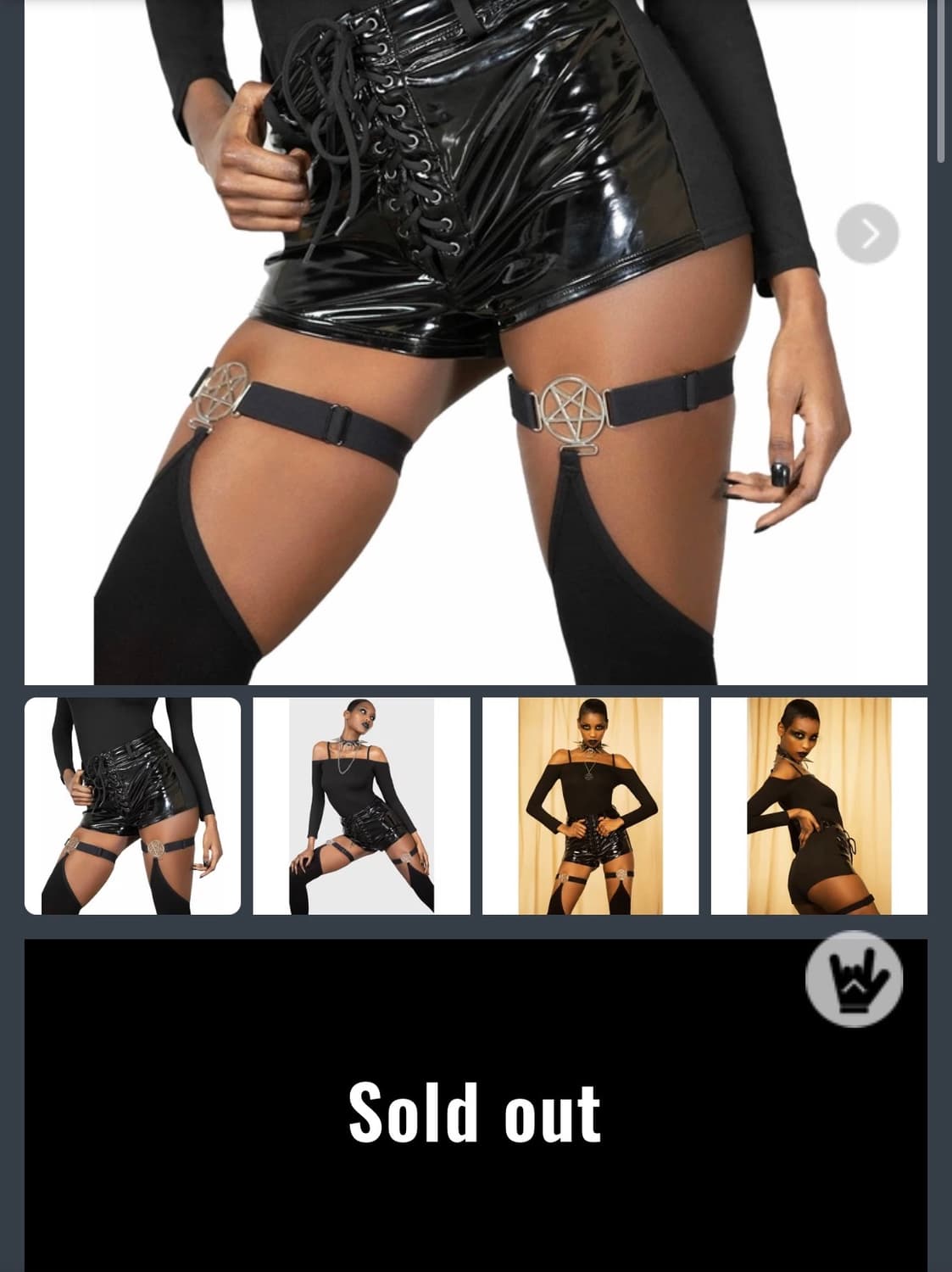 Killstar Strap Exxanimate short pants 상품이미지5