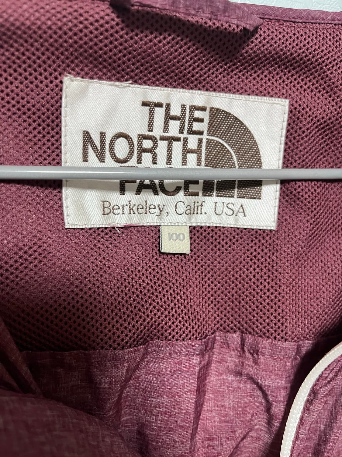 노스페이스 바람막이 자켓 버건디 상품이미지6