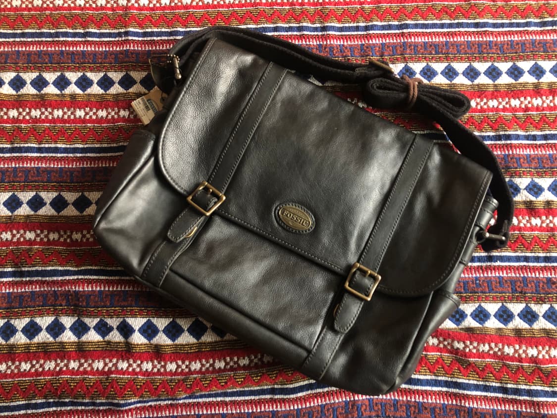 파슬 레더 브리프케이스 블랙  미사용 상품이미지1