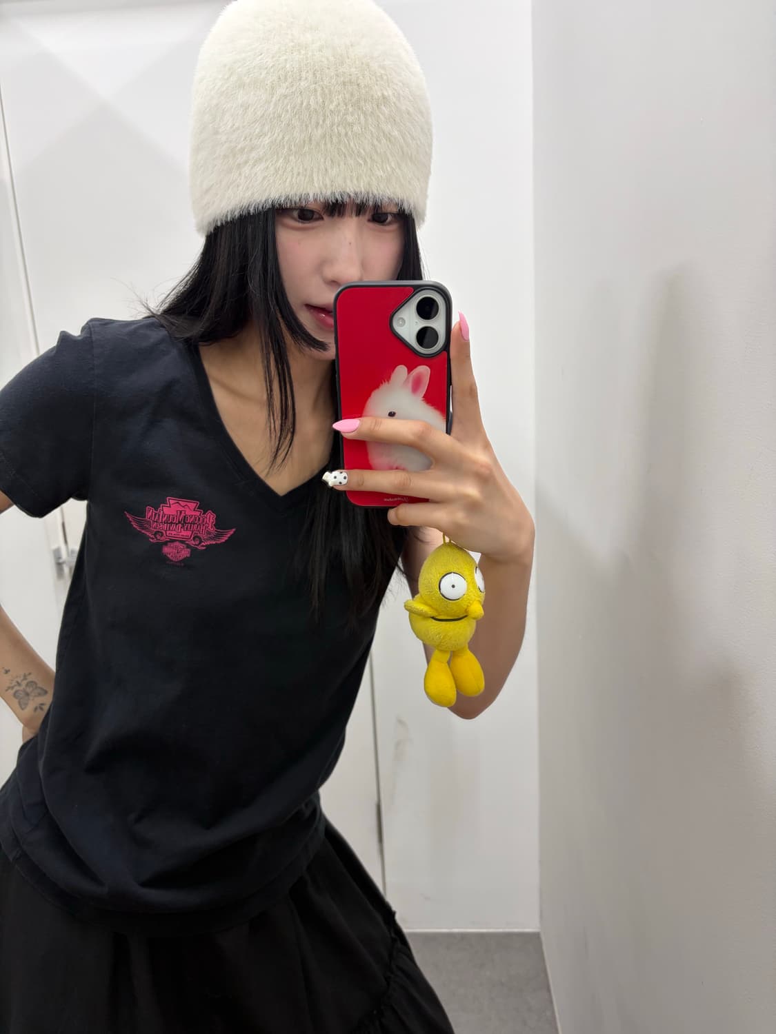 할리데이비슨 핑크 로고 반팔티 상품이미지4