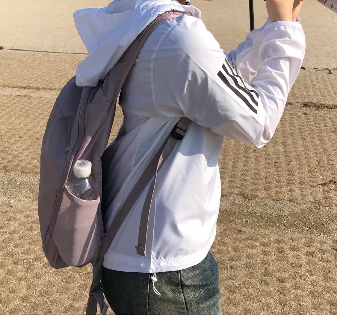 아디다스 오운 더 런 베이스 러닝 자켓 화이트 상품이미지2