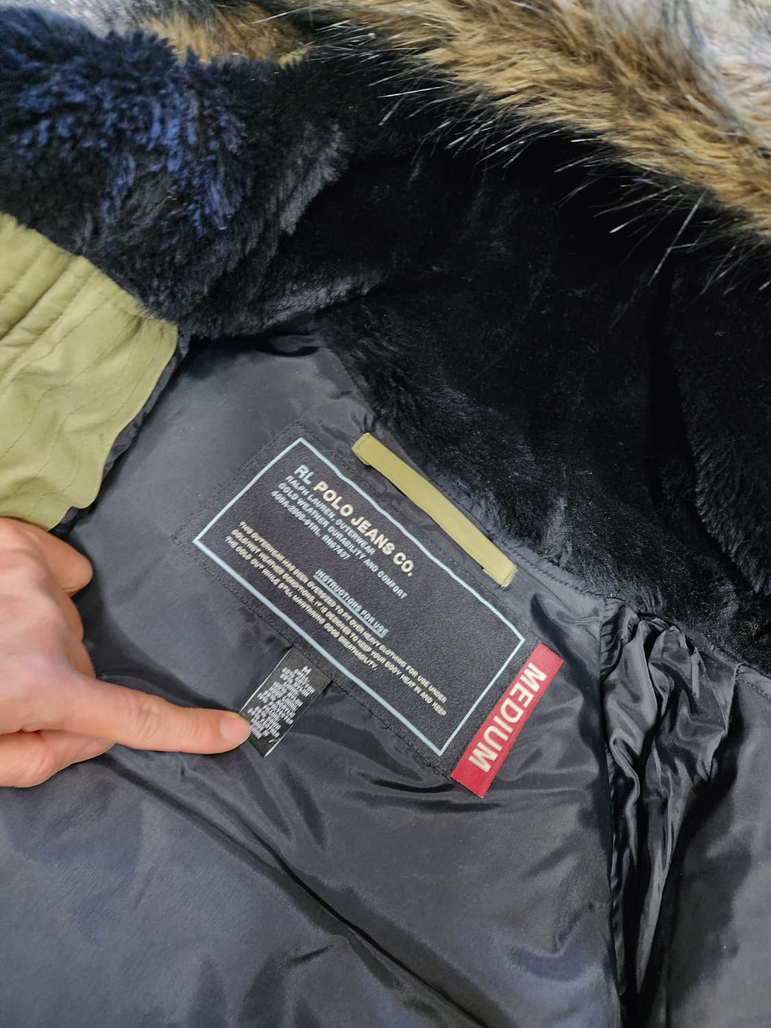 폴로 랄프로렌 n3b 봄버 95사이즈  상품이미지4