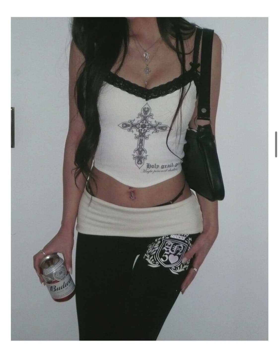 엔젤넘버555 부츠컷 폴디드 팬츠 상품이미지2