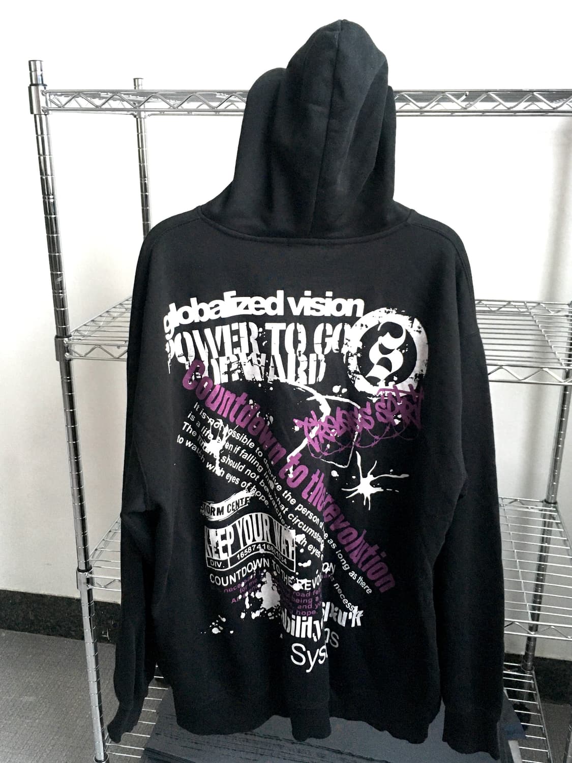 jpn vintage punk black purple hood zipup 상품이미지7