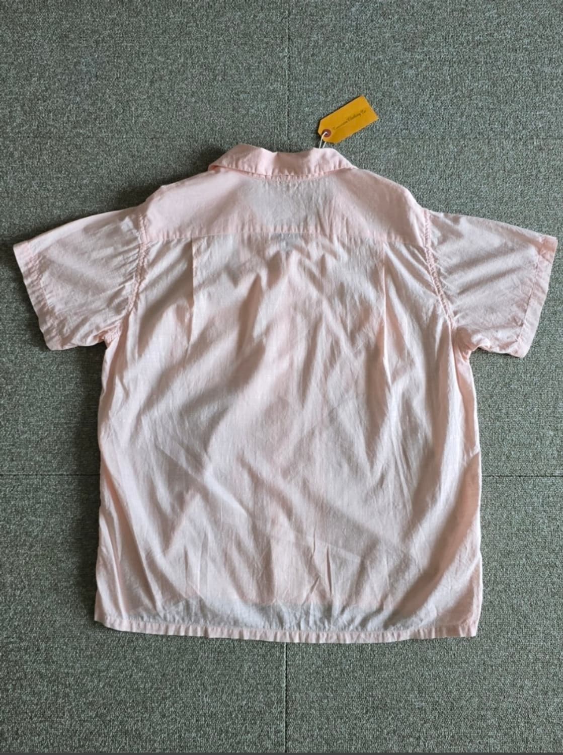 타임원클로딩 부처프로덕츠 오픈카라 스포츠셔츠15 엣라코 핑크셔츠 엣라스트 상품이미지4