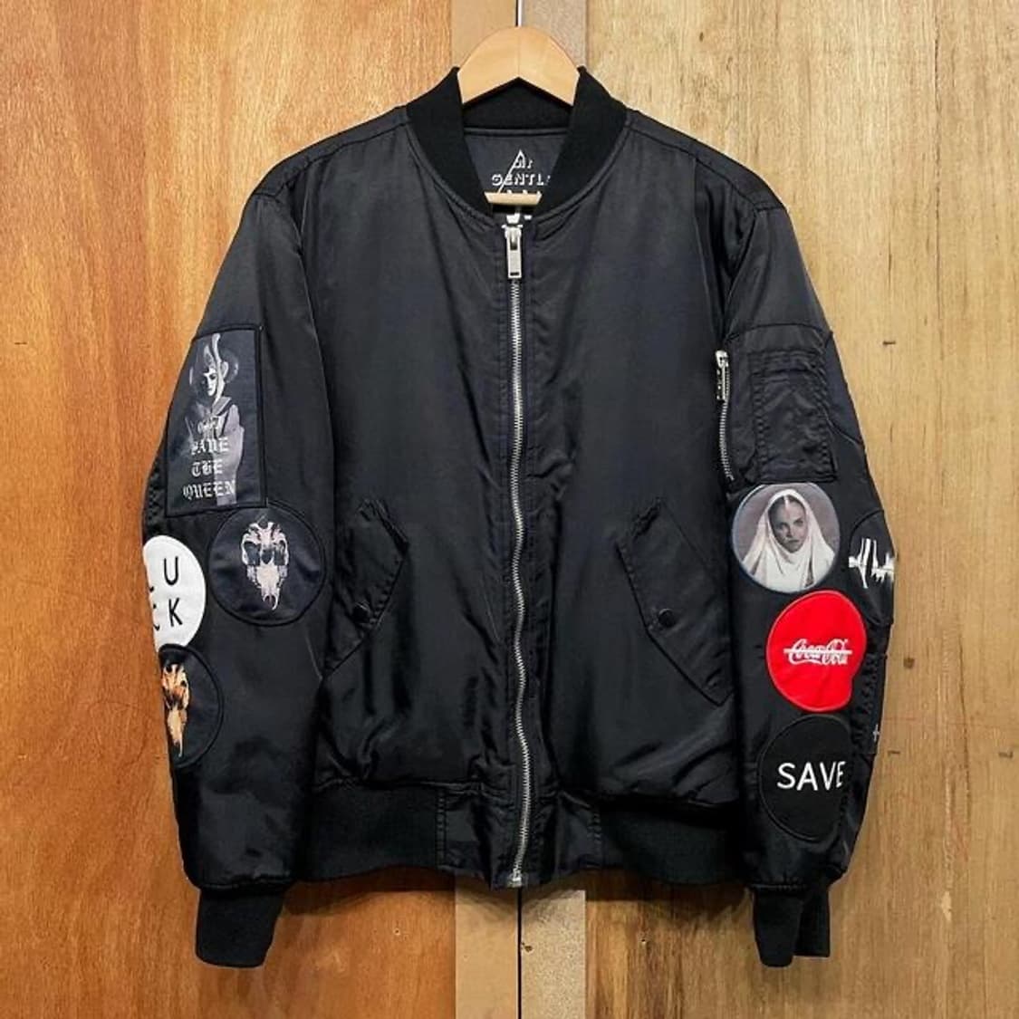 Mr.Gentle W 패치워크 ma-1 자켓 (M) 상품이미지2