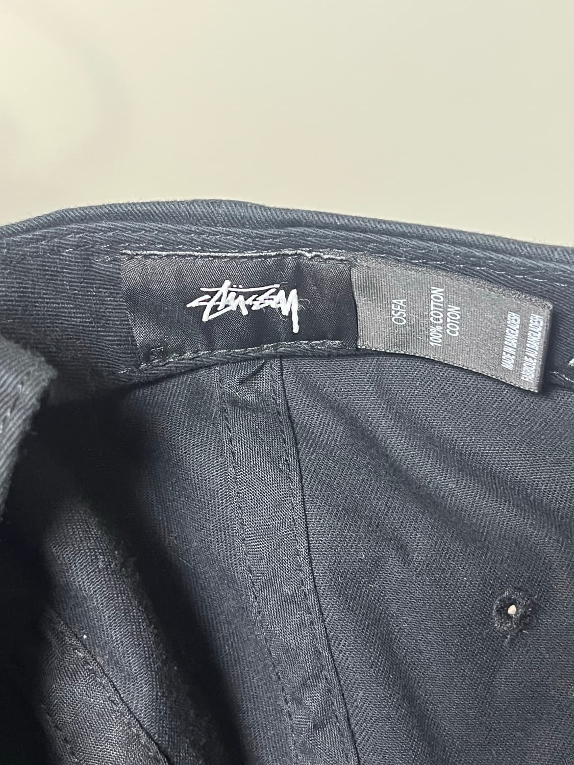 스투시 스탁 로우 프로 캡 블랙 볼캡 상품이미지2