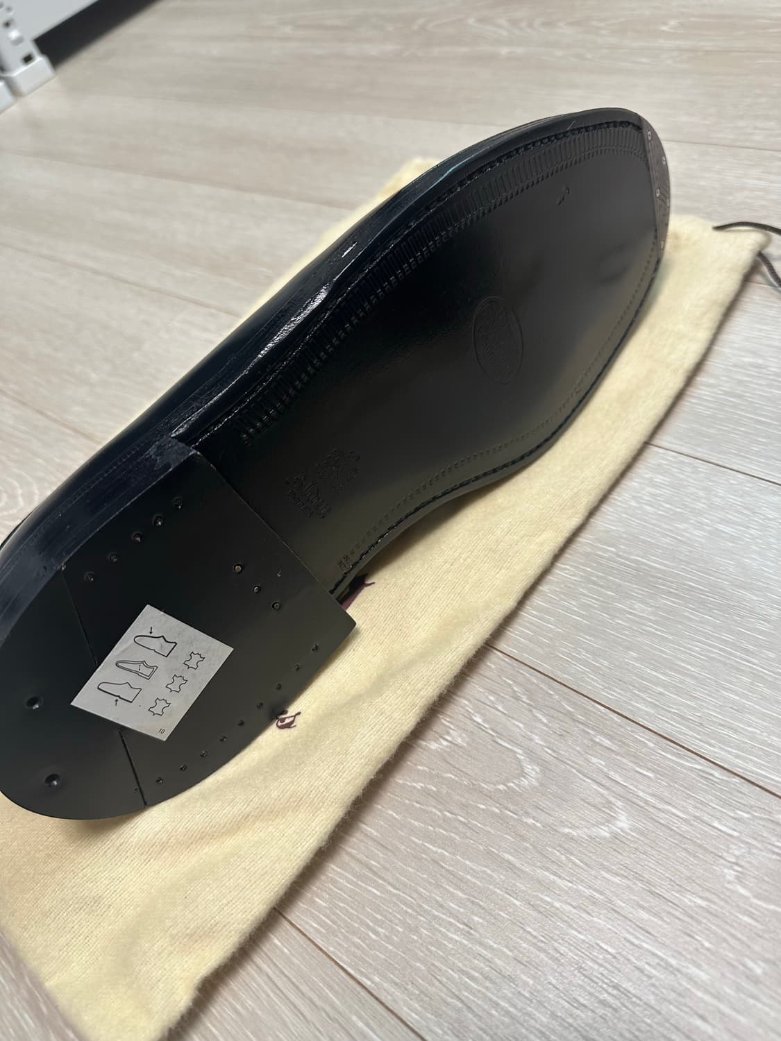 알든 9901(코도반 블랙) 미착용상품 7.5E  상품이미지4