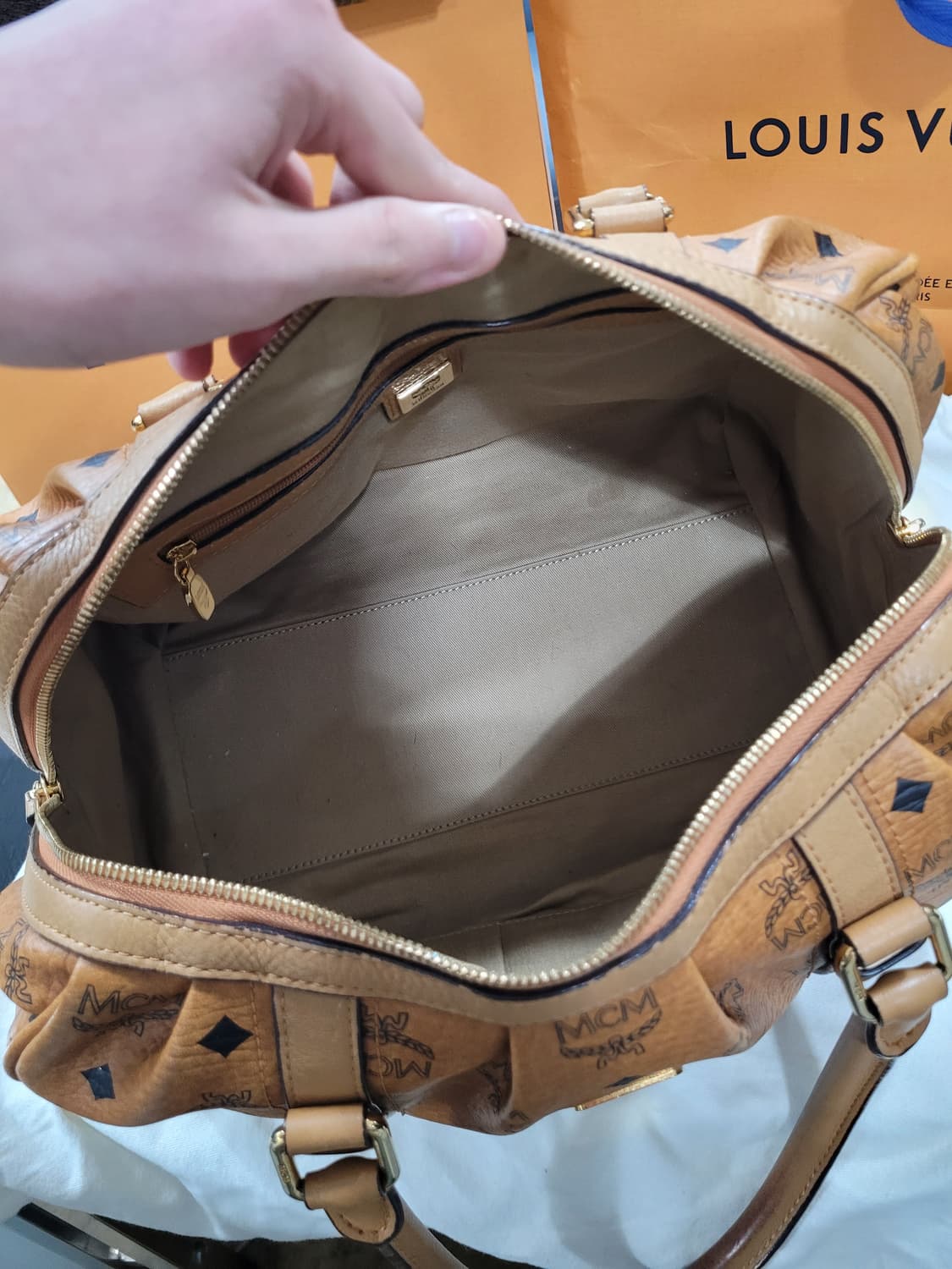 MCM 보스턴백 가방 브라운 상품이미지10