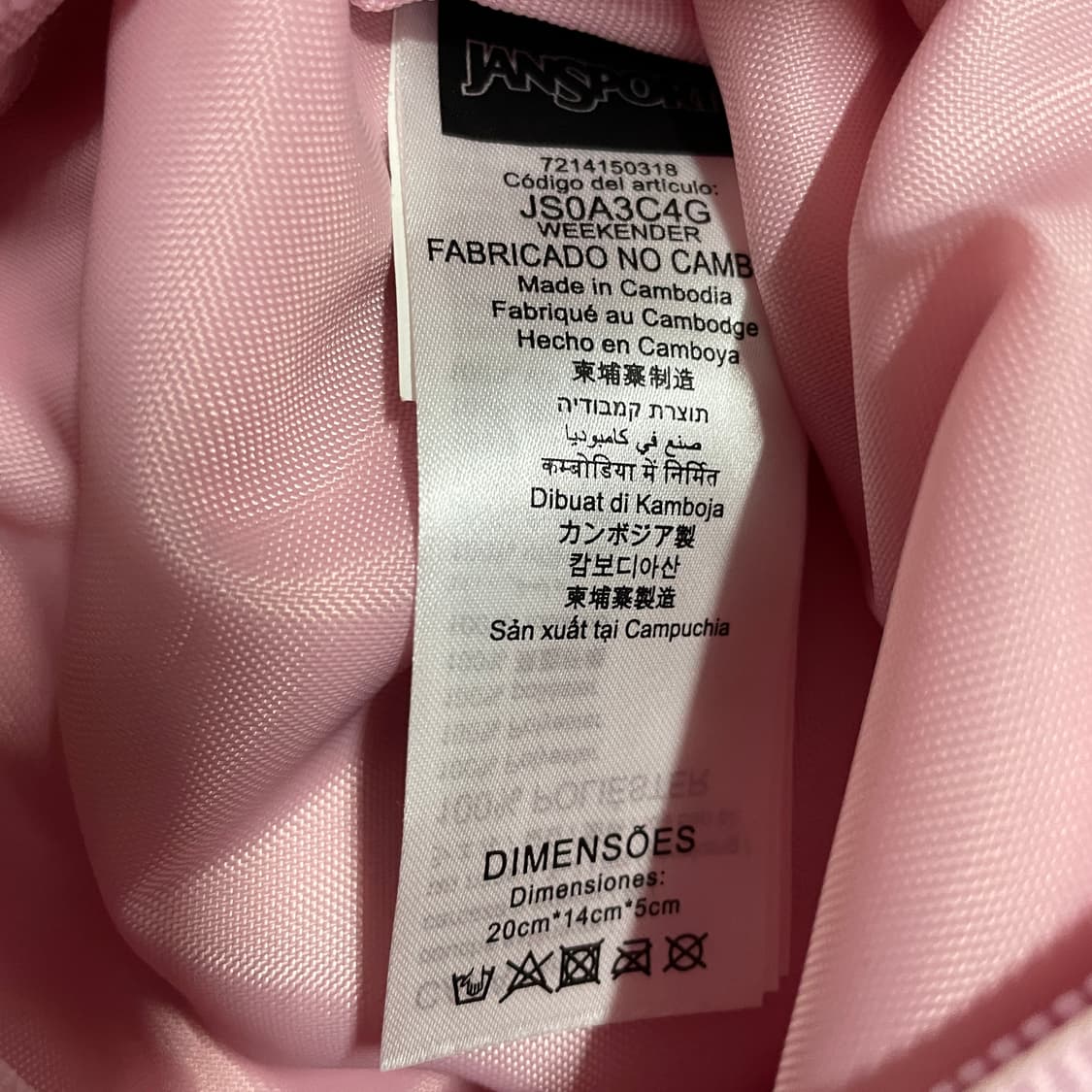 팔로워 특가 잔스포츠 딸기우유 핑크 크로스백 미니 가방 상품이미지5