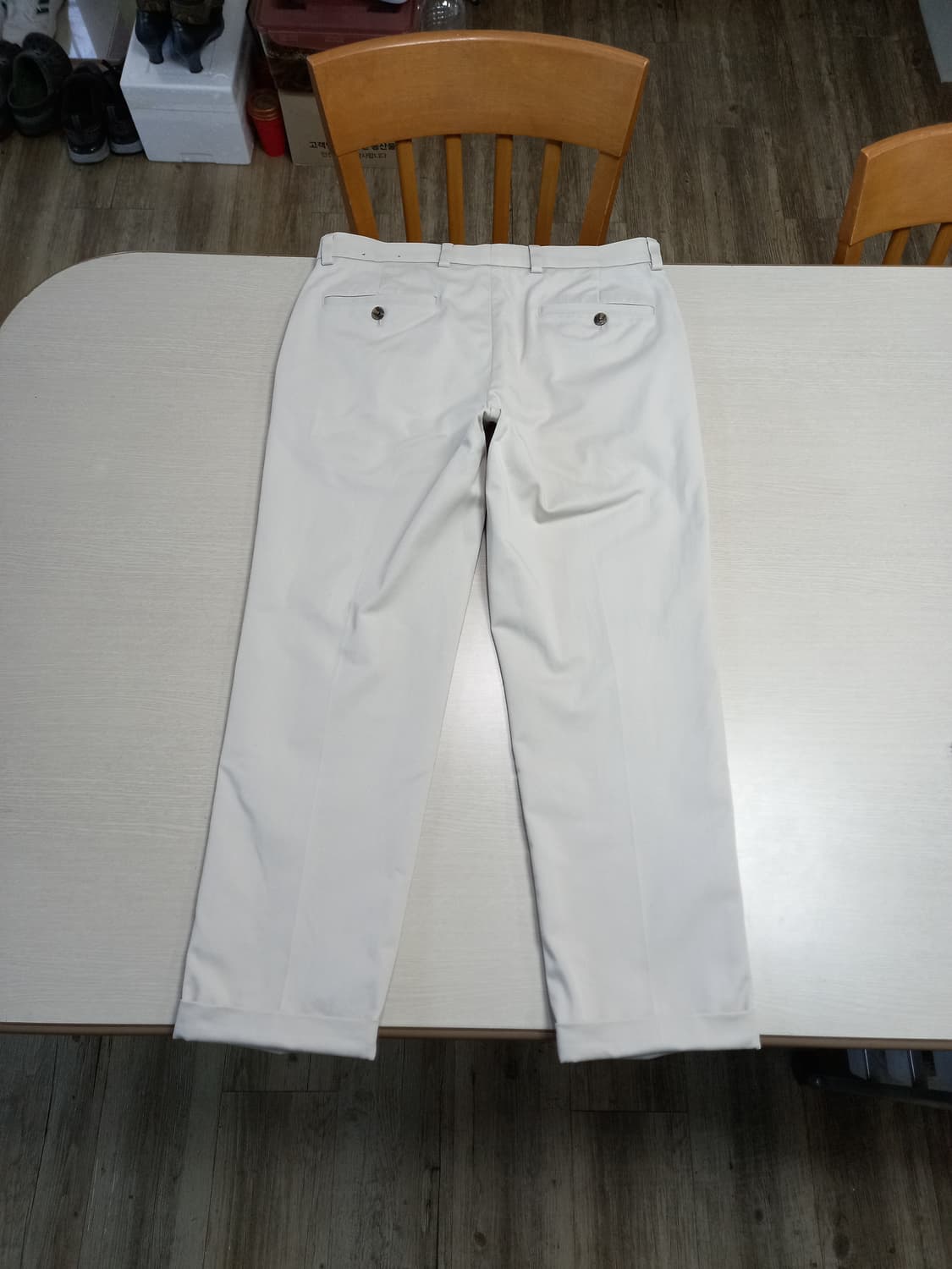 32 BrooksBrothers 스판 슬림일자 치노 아이보리 32-401 상품이미지2