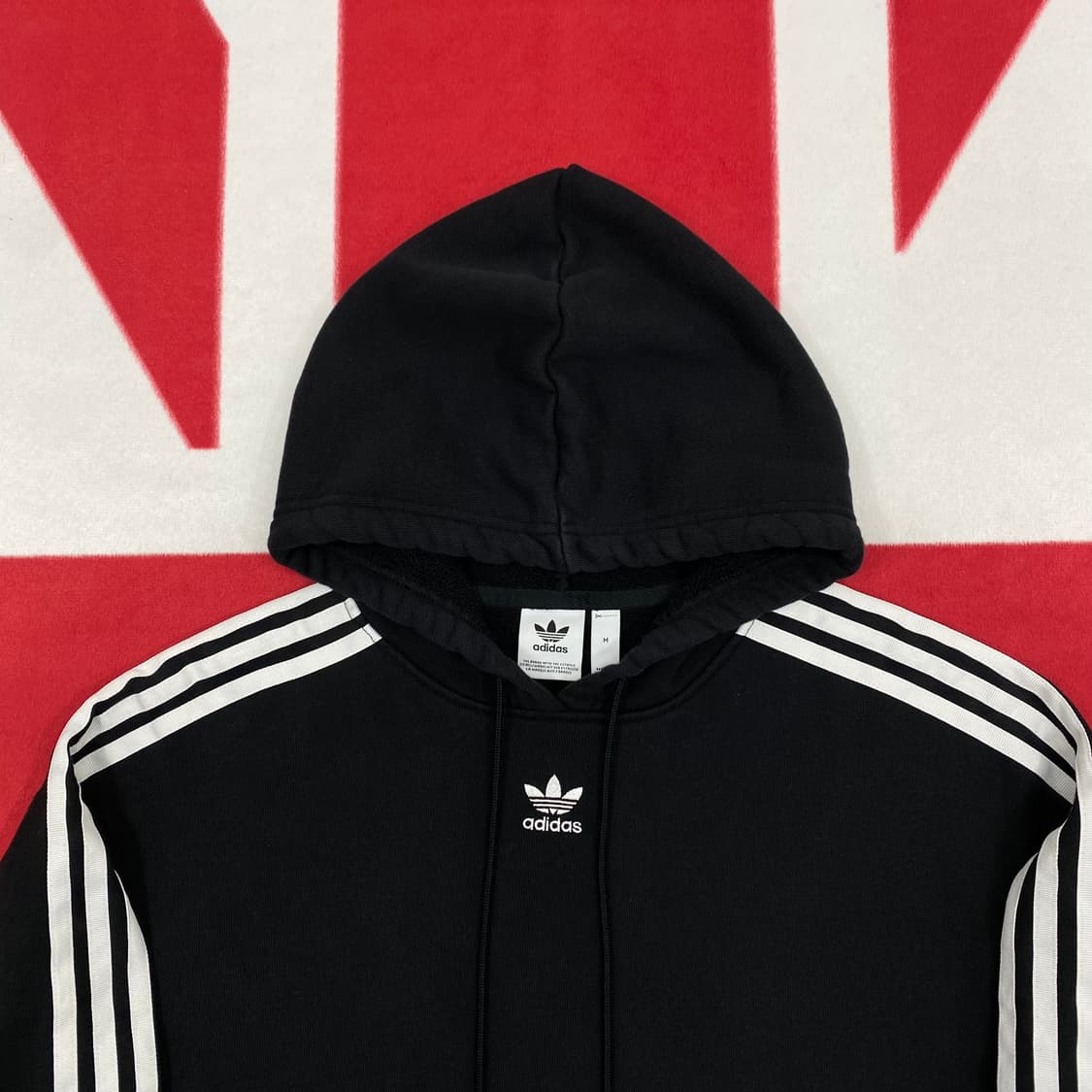 아디다스 오버핏 크롭후드티 여성 M 상품이미지3