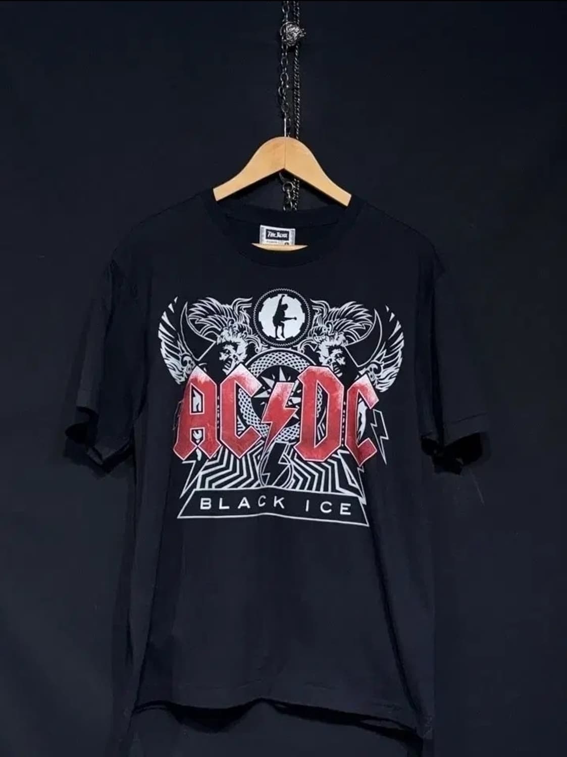 90's roxx ac/dc 블랙아이스 락티셔츠 상품이미지1