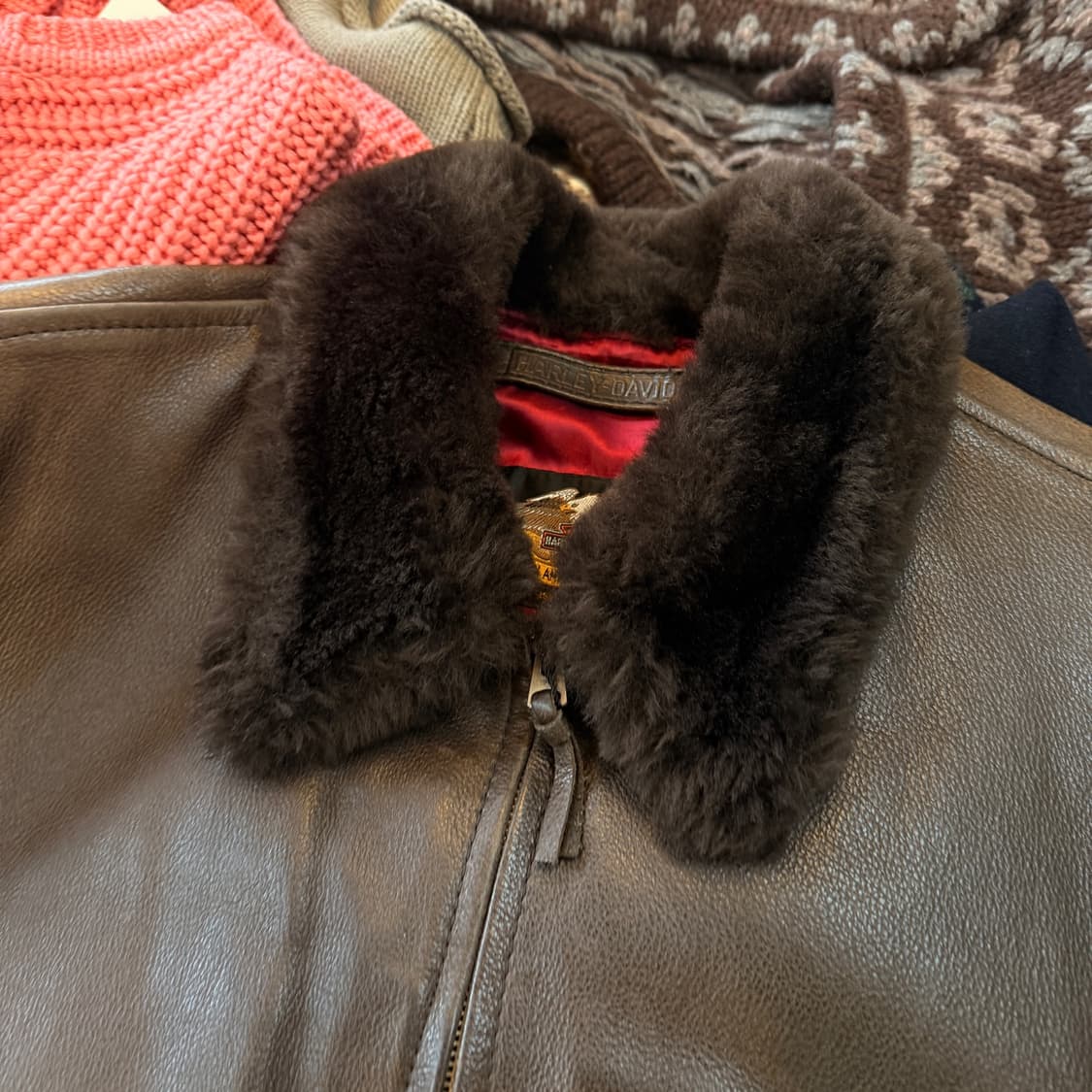 할리 데이비슨 g-1 카우레더 가죽 플라이트 자켓 상품이미지3