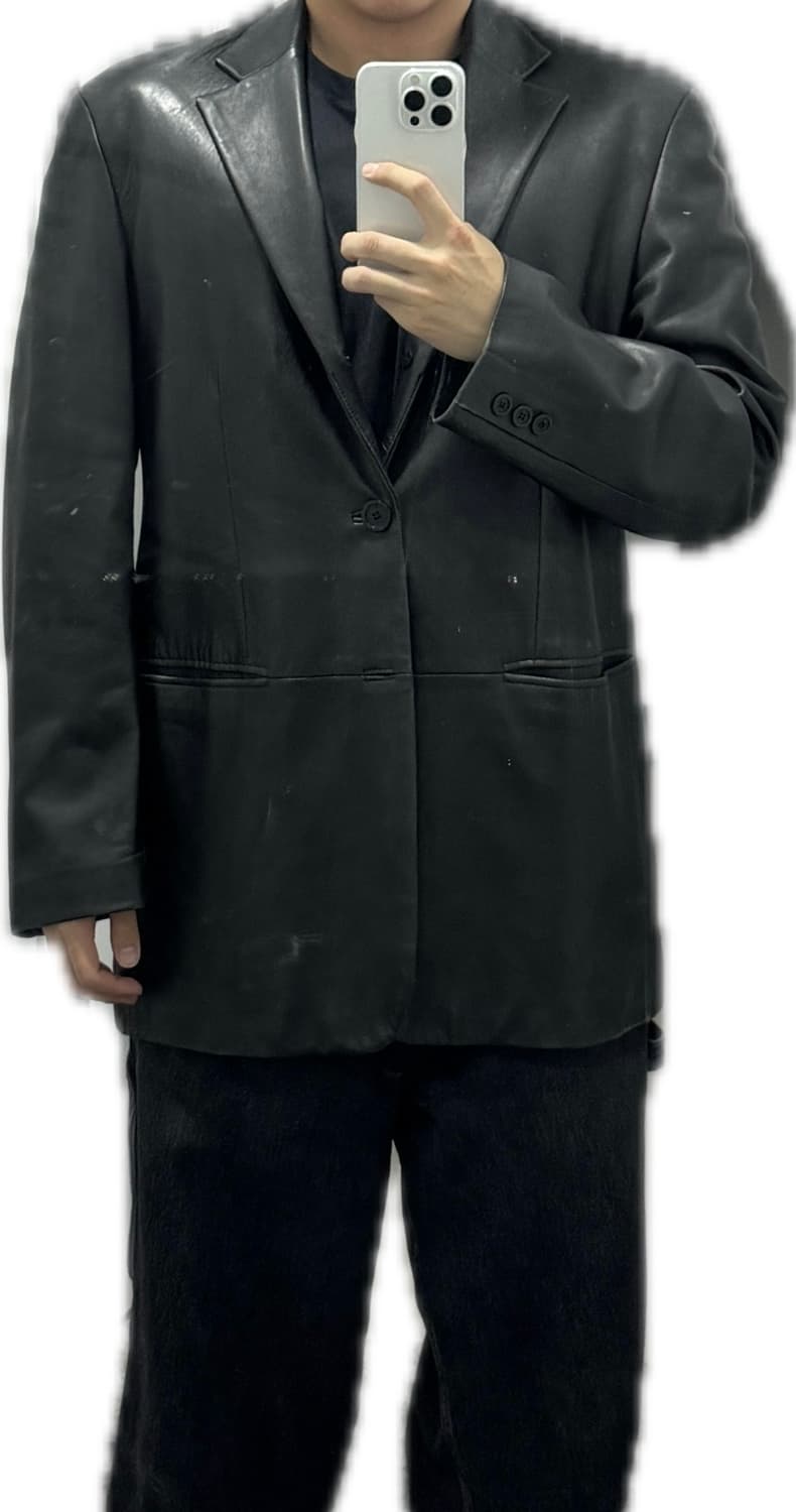 양가죽 블레이저 가죽 레더 핏 좋고 상태 좋아요 상품이미지6