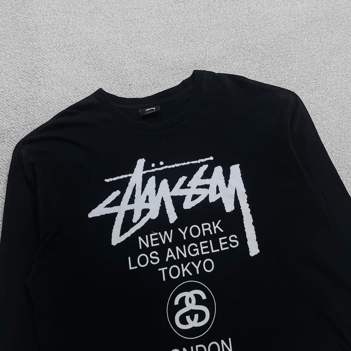 스투시 Stussy 월드투어 롱슬리브 블랙 상품이미지2