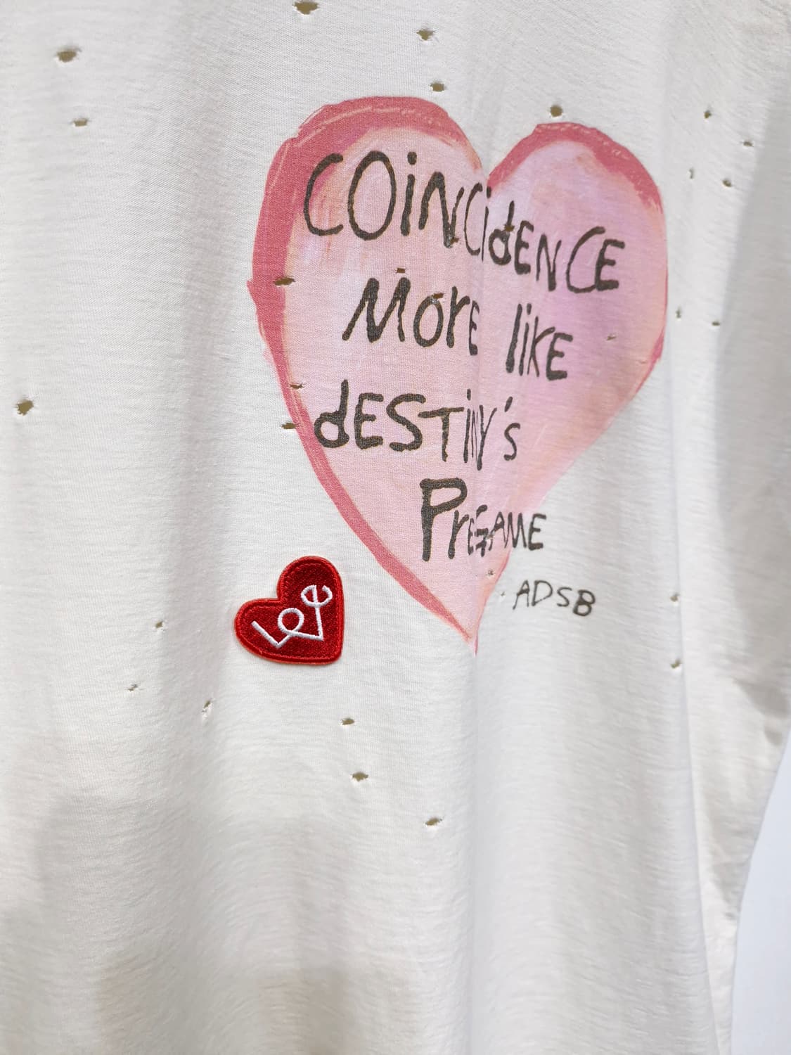 ANDERSSON BELL 앤더슨벨 하트메시지 티셔츠 상품이미지6