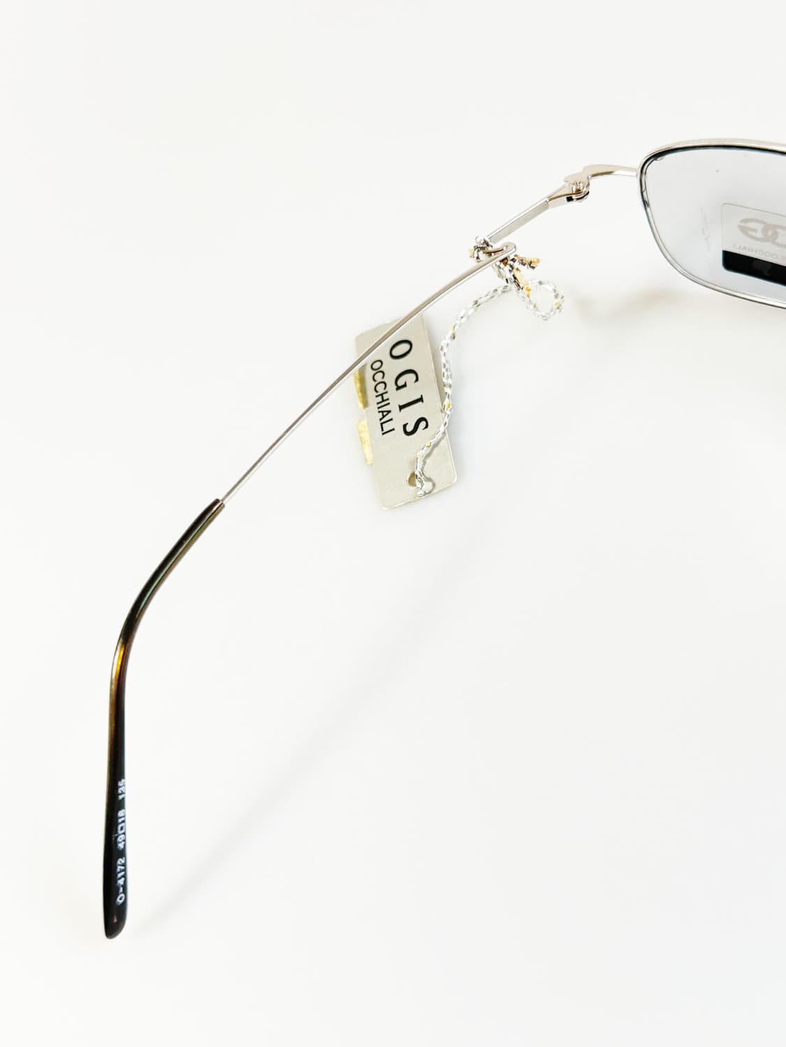 OGIS OCCHIALI 실버 메탈 반무테 스퀘어 빈티지 안경 상품이미지7