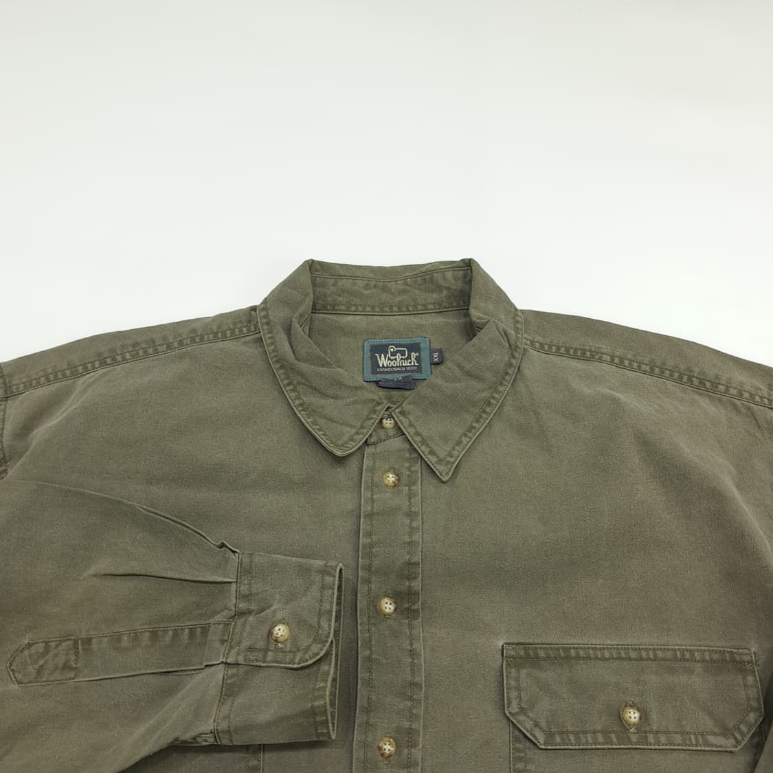 Co831 2XL 울리치 90s 아미그린 긴팔 워크셔츠 상품이미지3