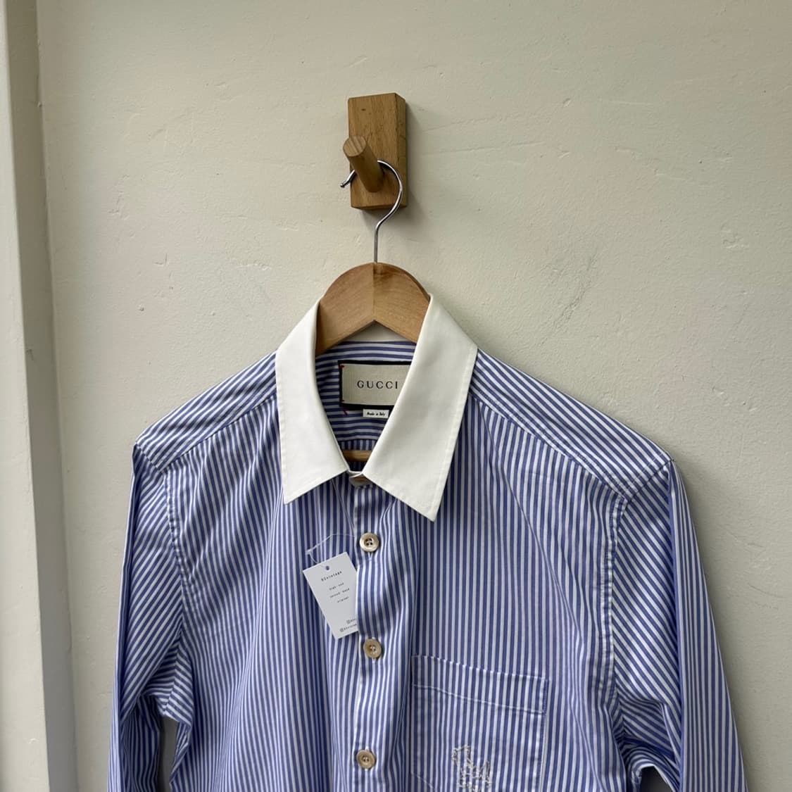 16162 - 구찌 스티치 로고 스트라이프 셔츠 상품이미지1