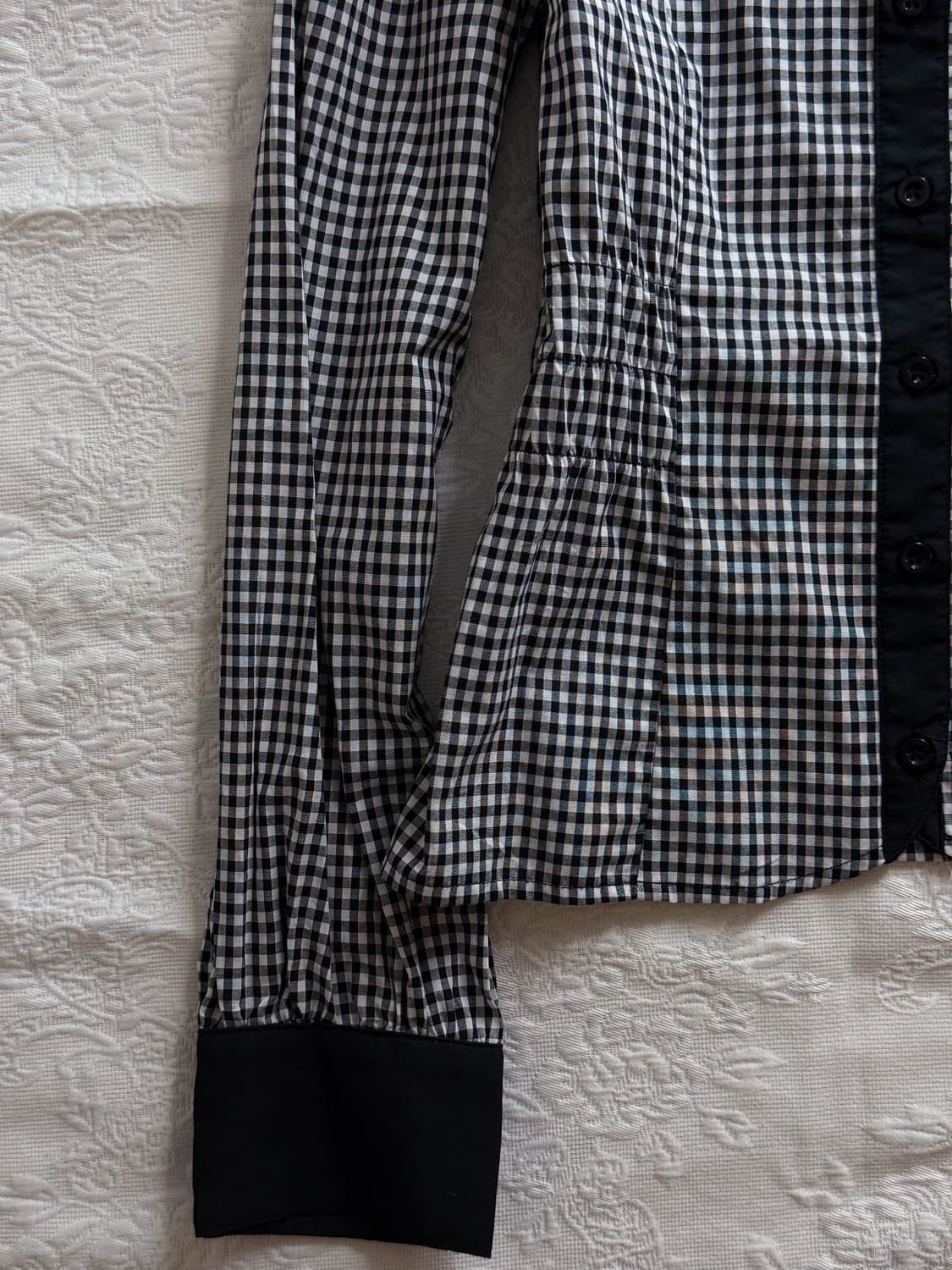 Check Lace Collar Shirt 0208 상품이미지4