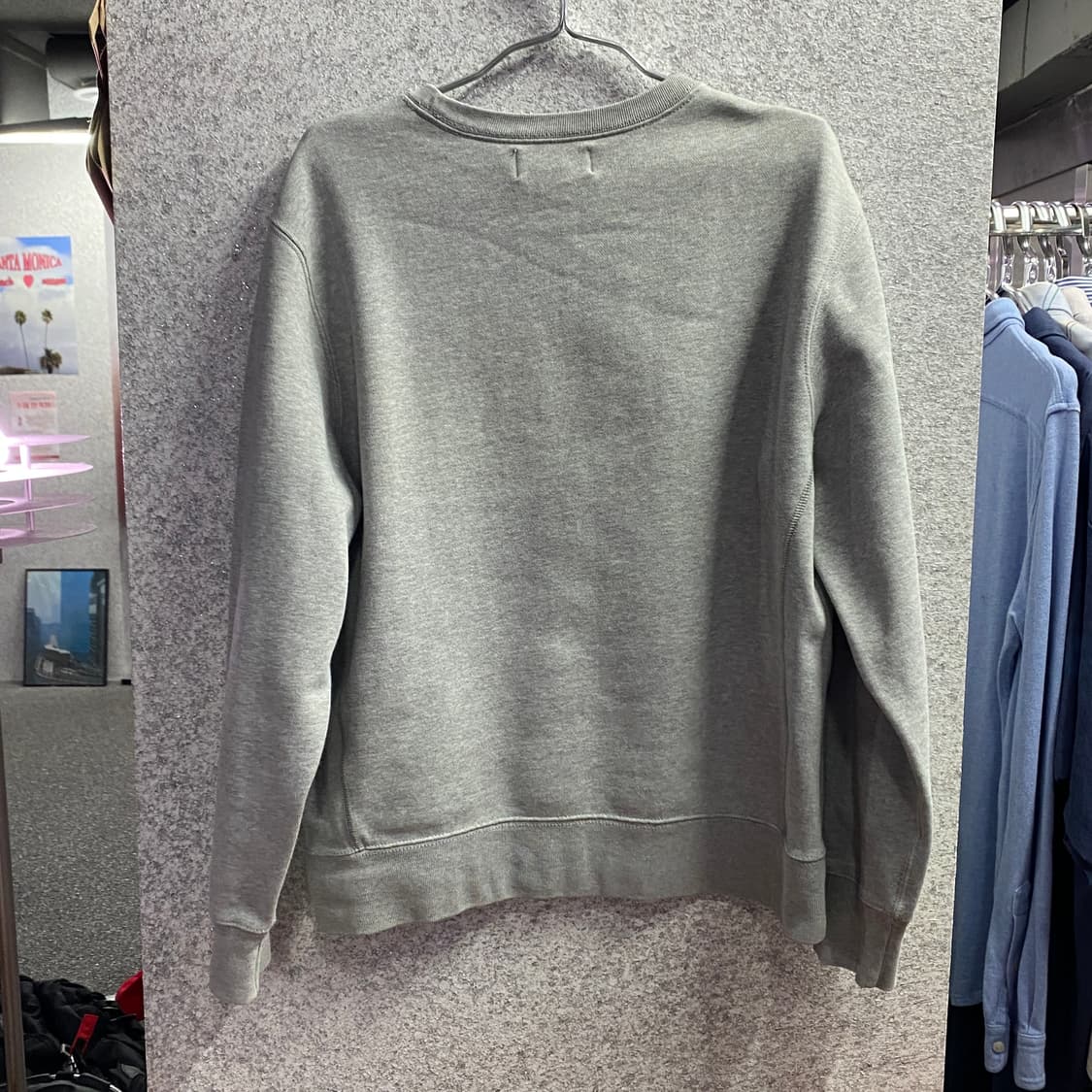 폴로 포니로고 크루넥 라운드 그레이 맨투맨 B3601 상품이미지4