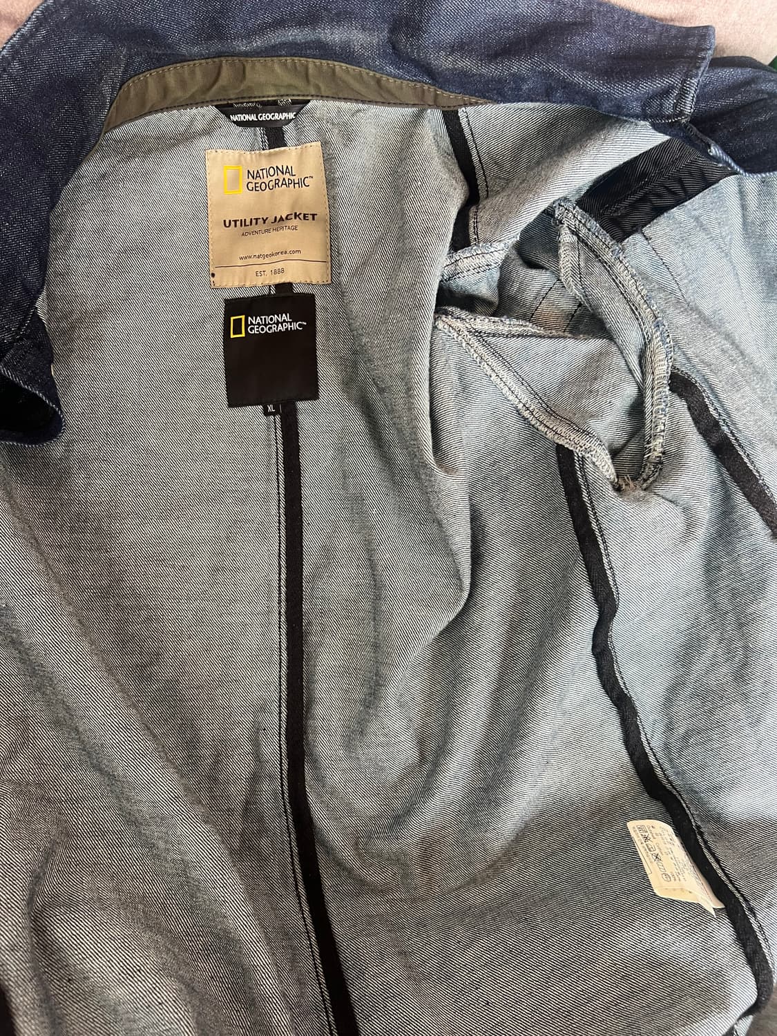 내셔널지오그래픽 남성 진청 데님자켓 워크자켓 상품이미지7