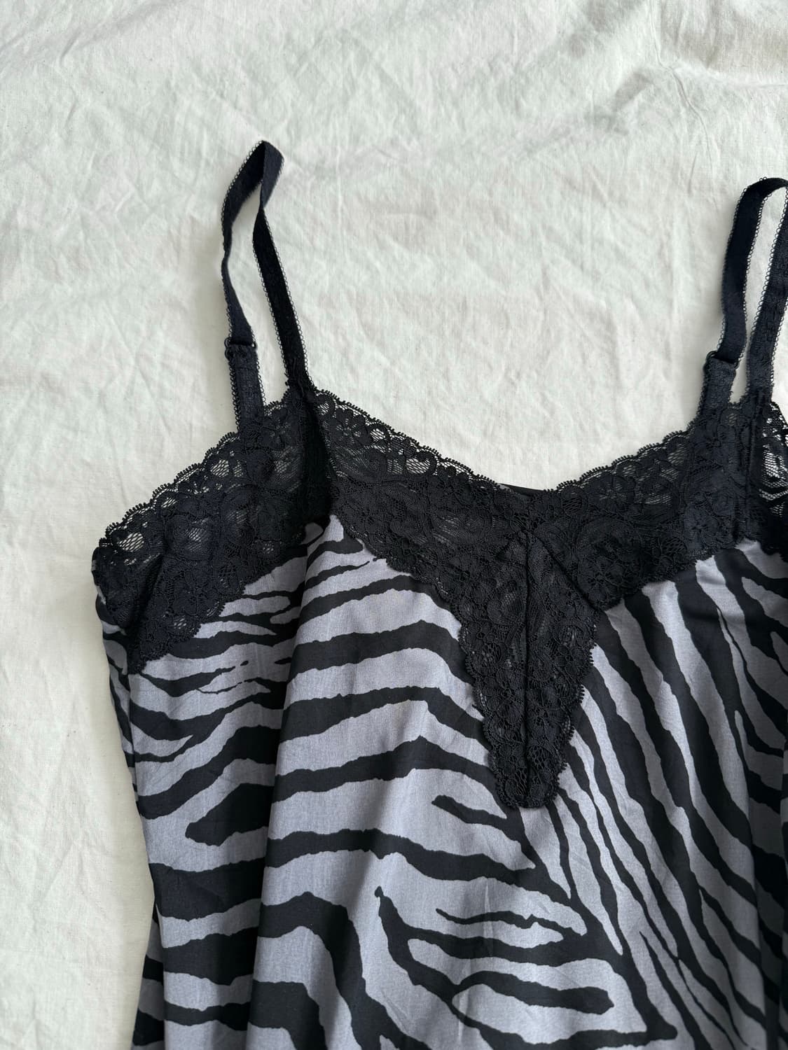 갸루 펑크 호피 슬리브리스 상품이미지2