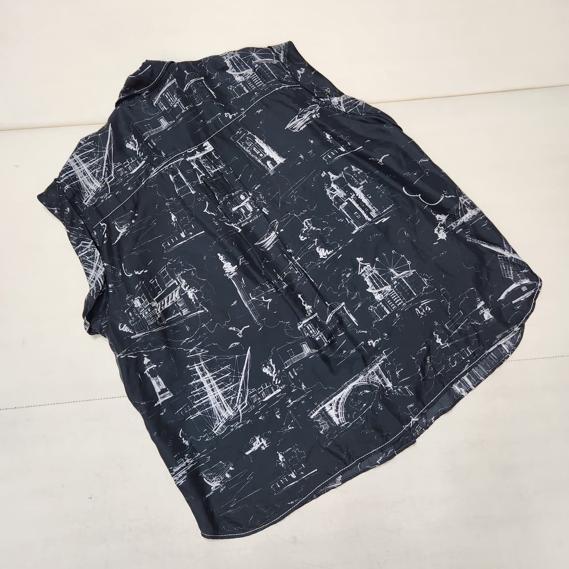 정품 버버리 여성 민소매 실크 블라우스 셔츠 Uk14 99 상품이미지3