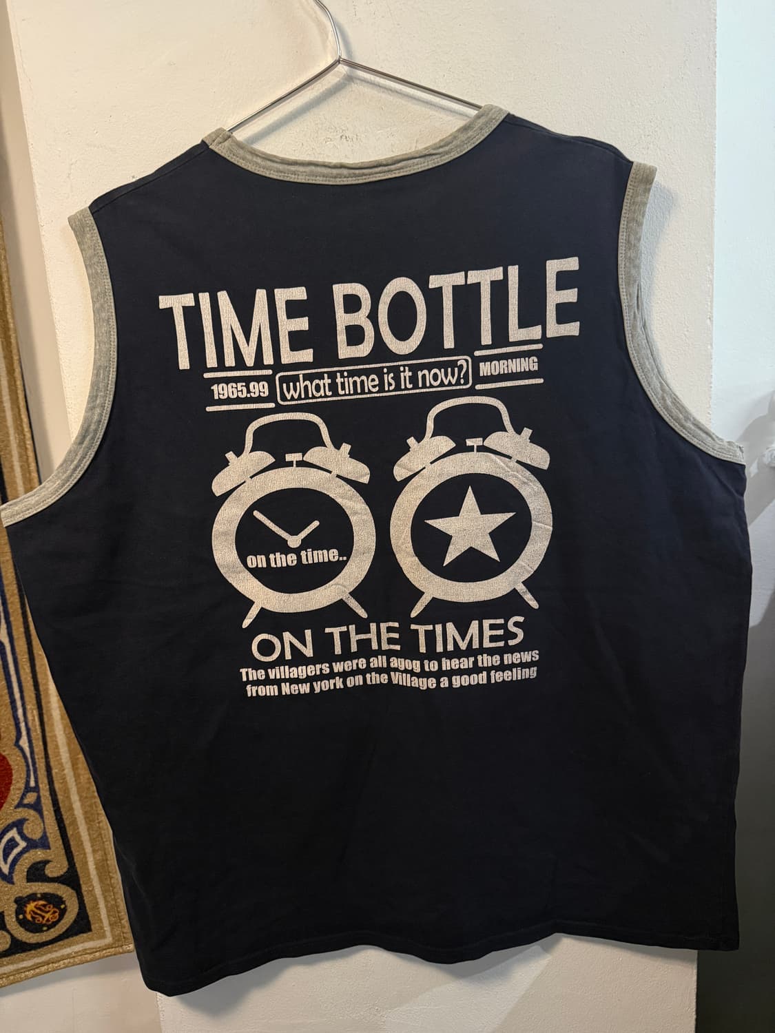 카르미칸 빈티지 TIME BOTTLE 그래픽 나시 XXL 상품이미지4