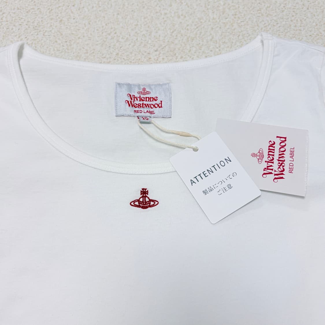 비비안웨스트우드 코튼 베이직 반팔 티셔츠 상품이미지4