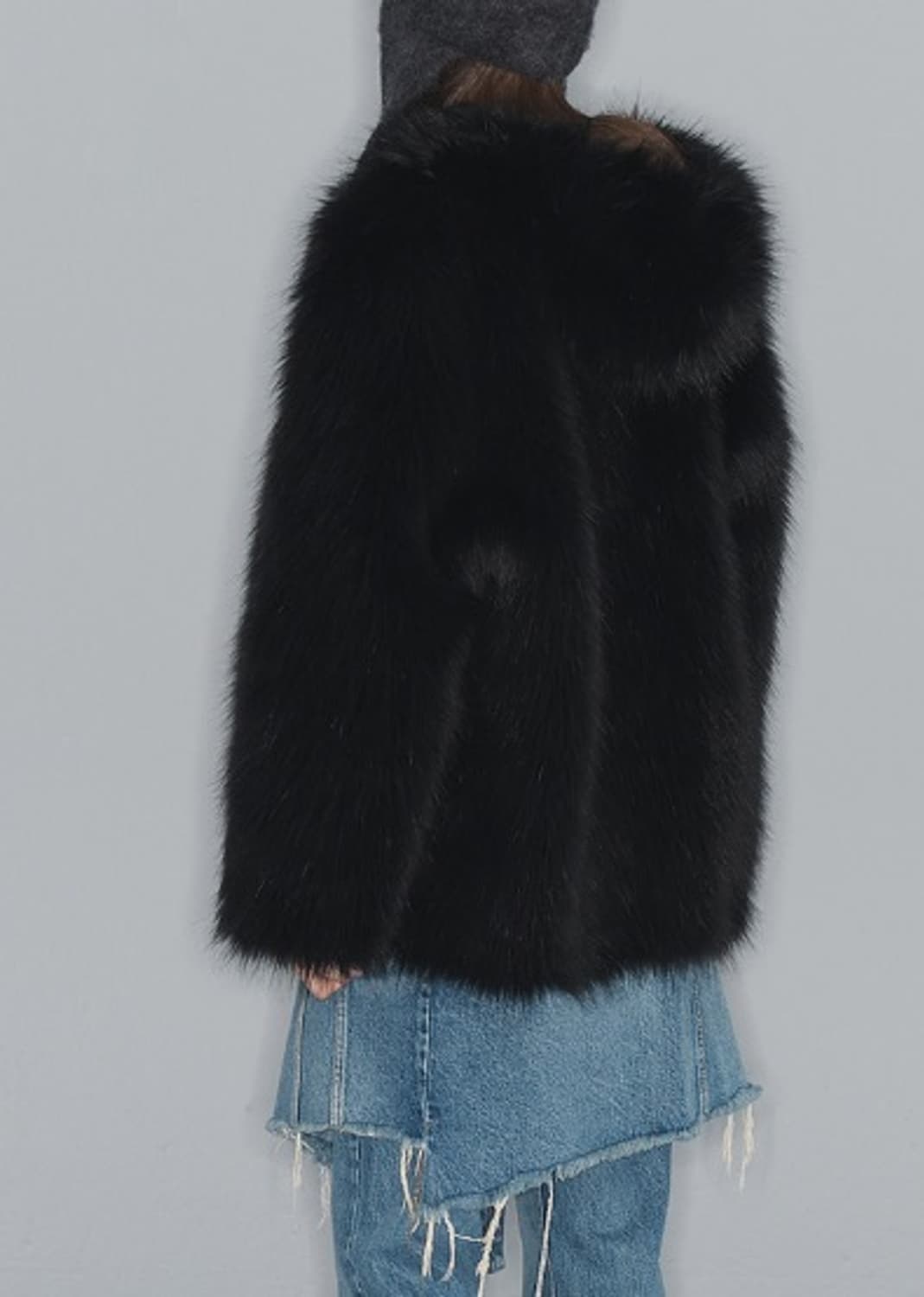OPEN YY REVERSIBLE FAUX FUR HOOD JACKET 상품이미지3