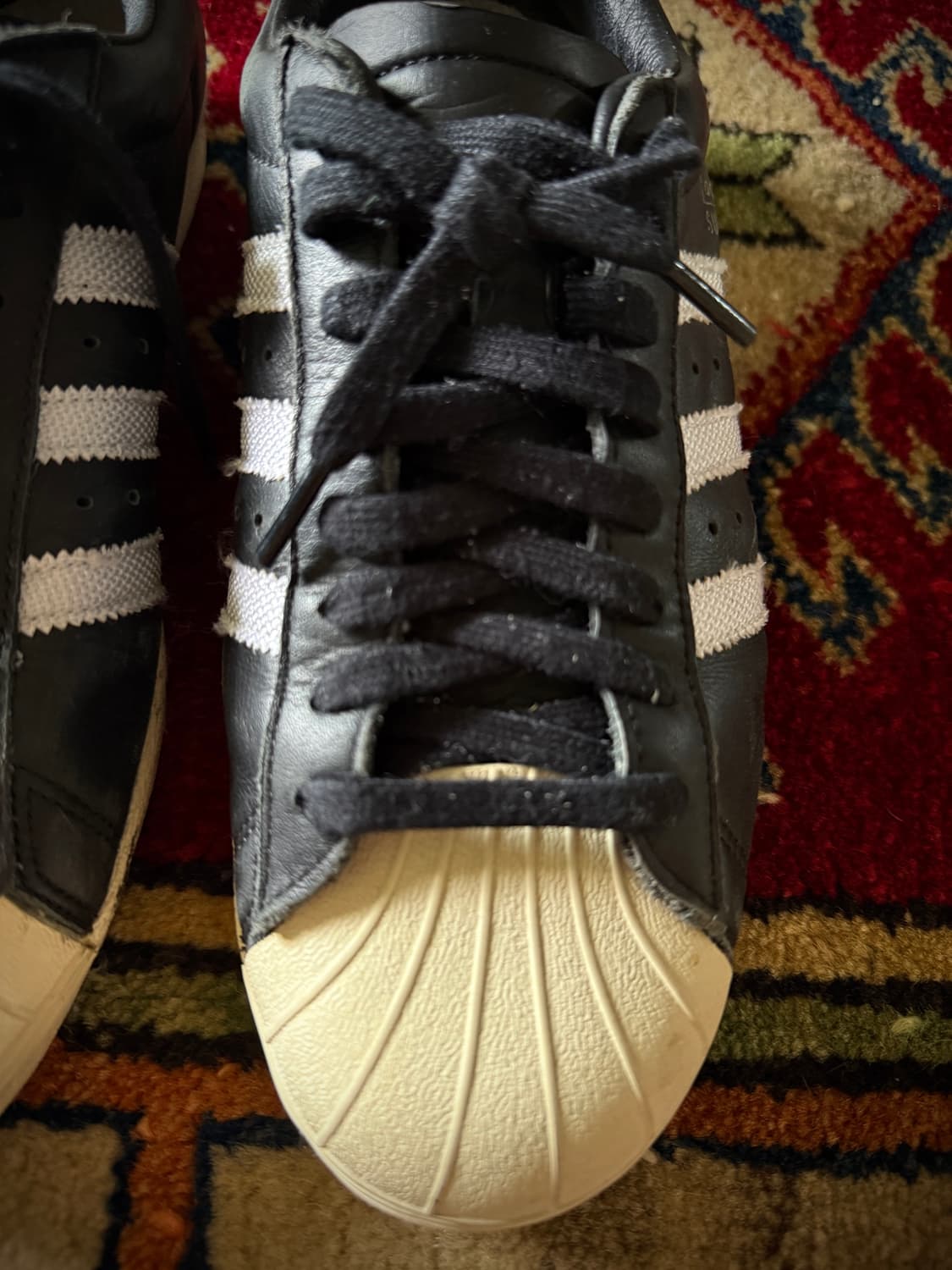 Adidas OG black leather Superstar 상품이미지7