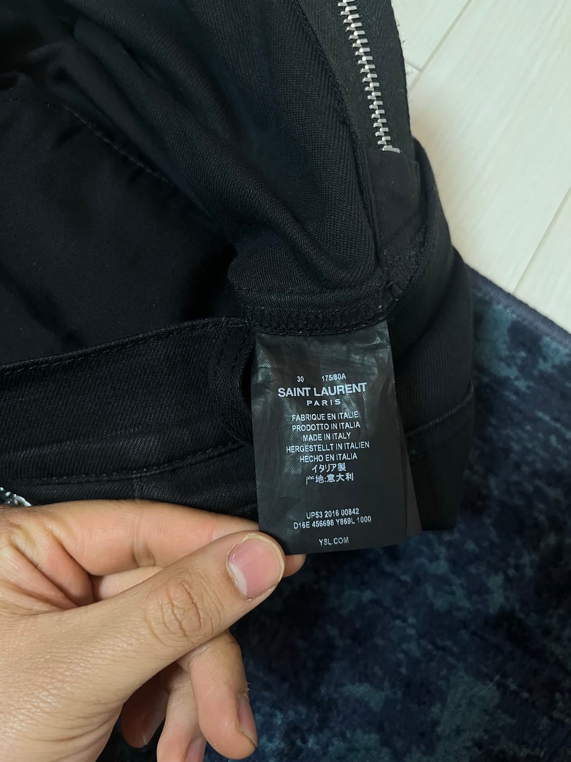 에디기 생로랑 16ss 레더 패널 진 판매합니다 상품이미지6