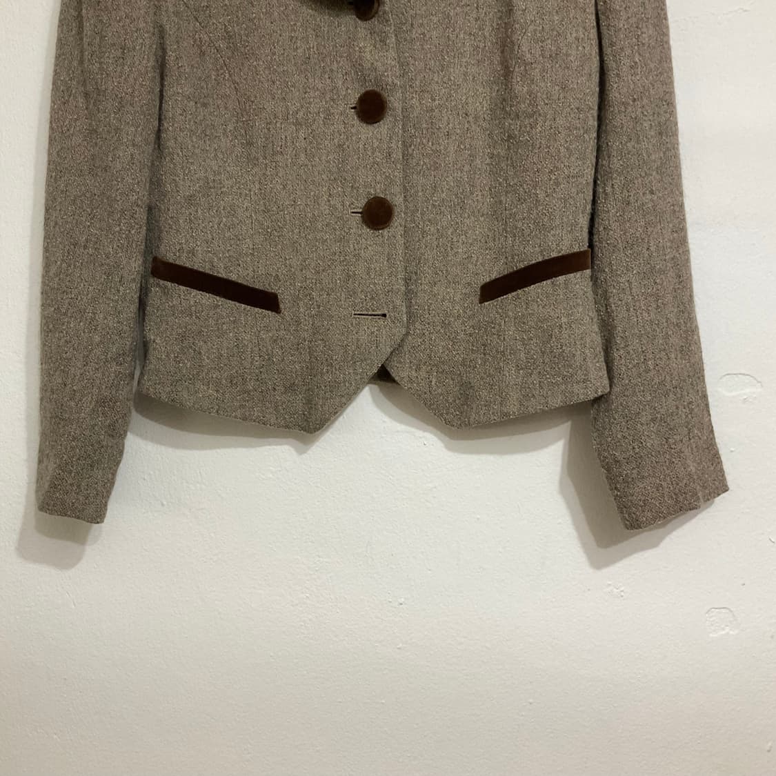 80’s 발망 트위드 자켓 상품이미지4