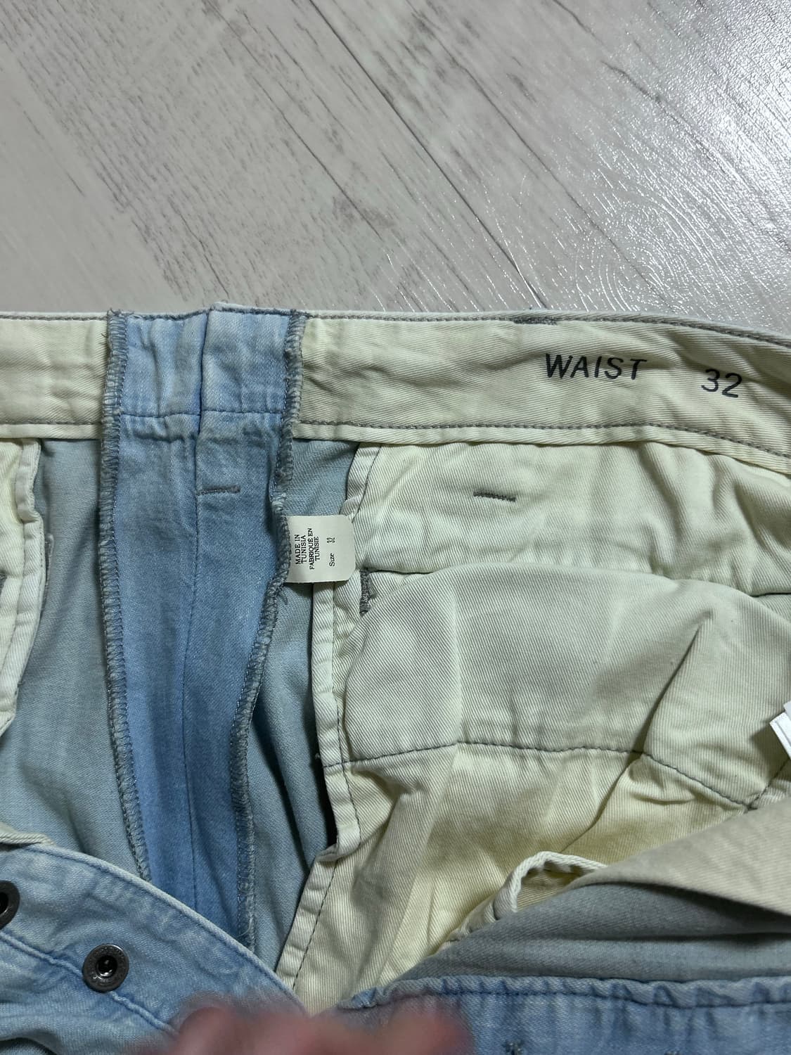 RRL 가먼트다잉 오피서 샴브레이 치노쇼츠 32 상품이미지3