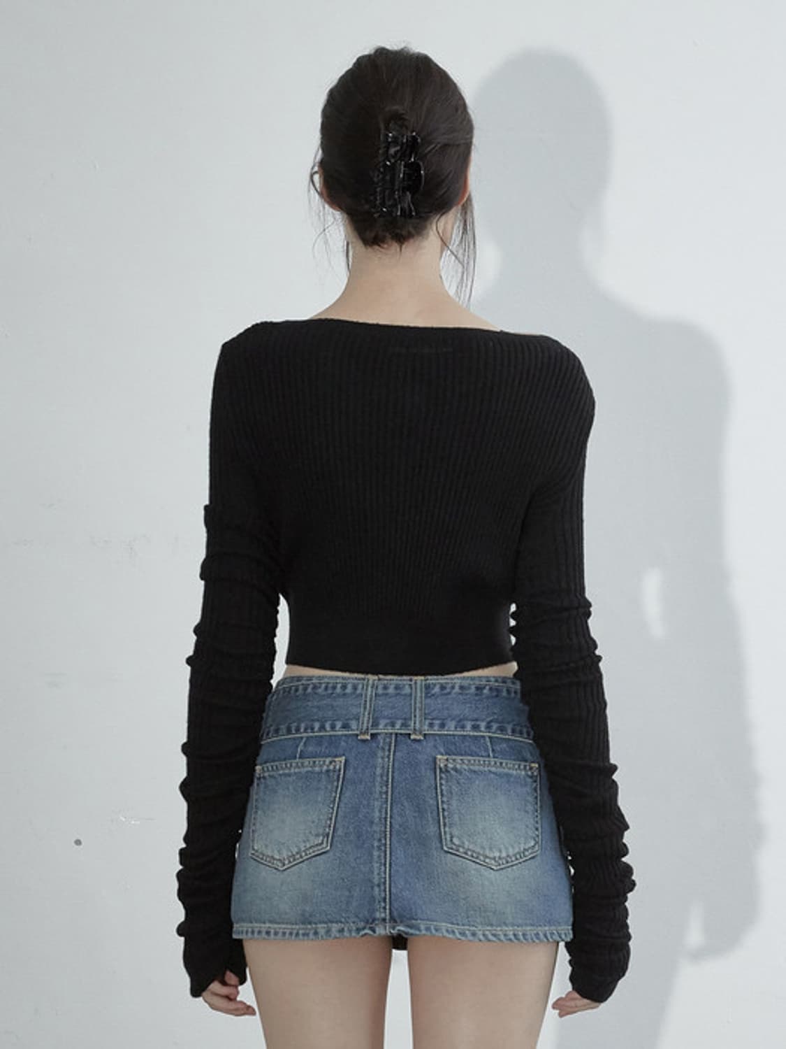 페인오어플레져 - MARS DENIM SKIRT_BLUE/S 상품이미지4