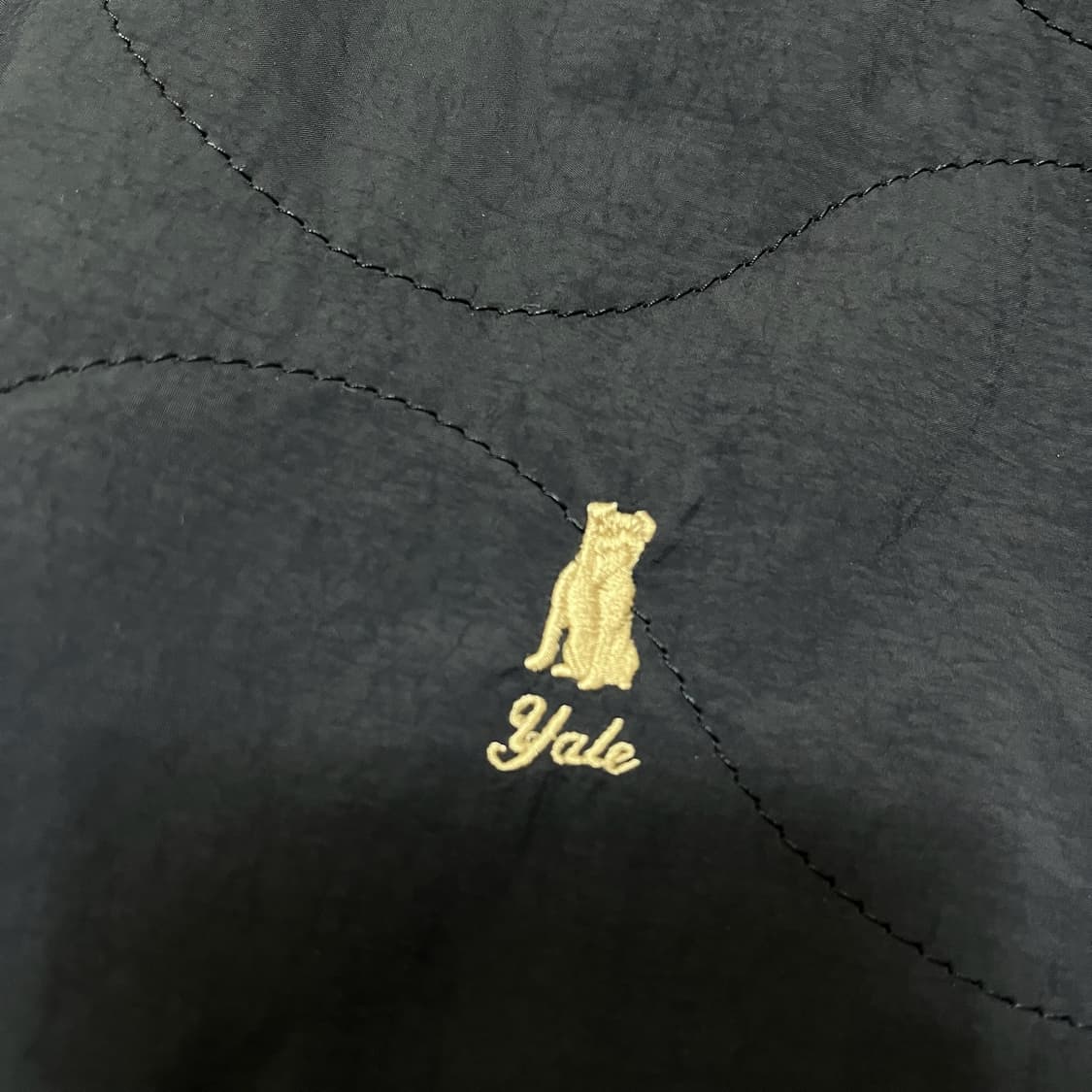 예일 로고 자수 코듀로이 카라 퀄팅자켓 [네이비] L/100 상품이미지5