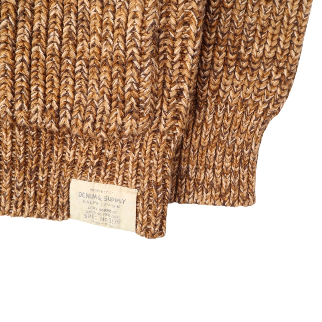 데님앤서플라이 카멜 베이지 숄카라 니트 가디건 상품이미지4