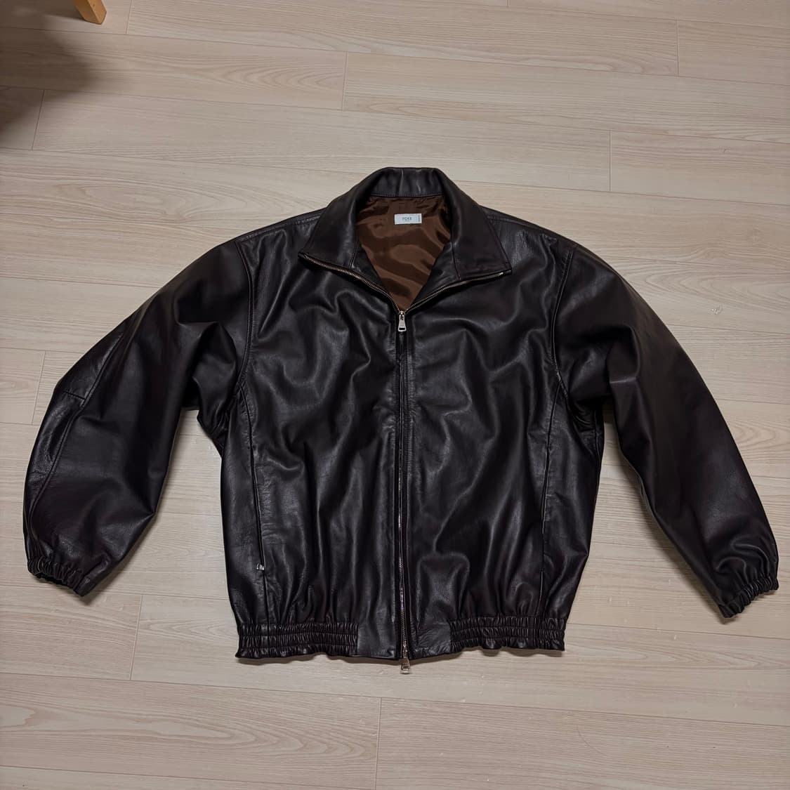 새상품) Yoke 요크 carf 레더 가죽 자켓 브라운 2 상품이미지2